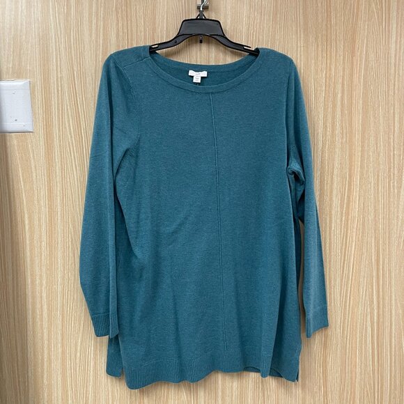 NWT J. Jill Blue Sweater Size Large Petite - Picture 1 of 7